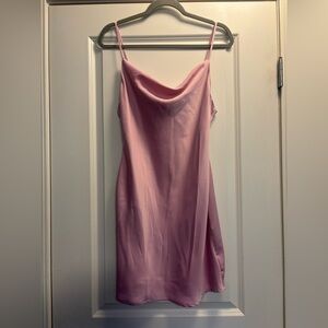 Urban Outfitters Blush Pink Cowl Nexk Satin Slip Dress Size Medium